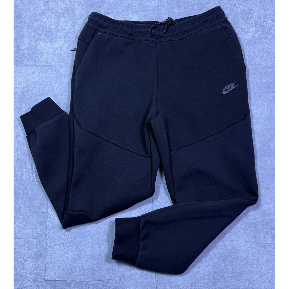 Nike Tech Fleece Pants Mens L Sweatpants Joggers Athletic Tapered Black Normcore